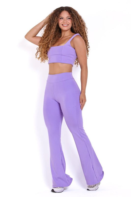 Conjunto Poliamida Calça Flare